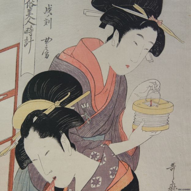 展出的春畫都是日本江戶時代（約1603至1868年間）流行的浮世繪。