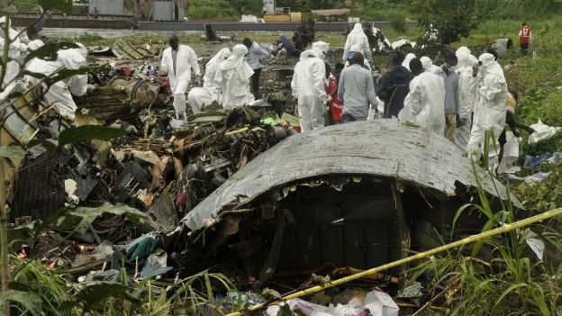 На месте крушения Ан-12