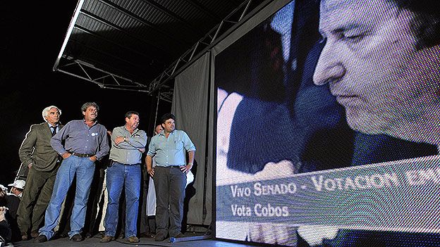 Voto sobre las retenciones al campo