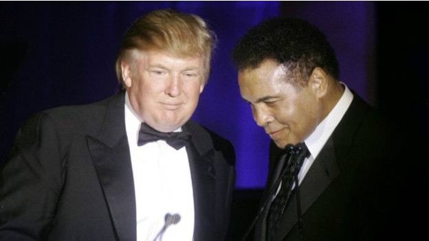Donald Trump y Muhammad Ali.