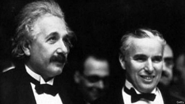 Albert Einstein y Charlie Chaplin
