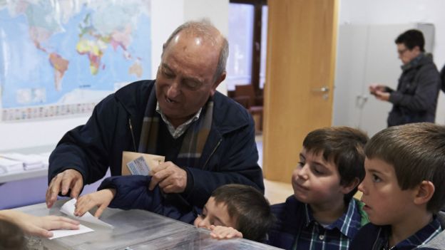 Ciudadano votando