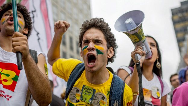 Protesta en Brasil