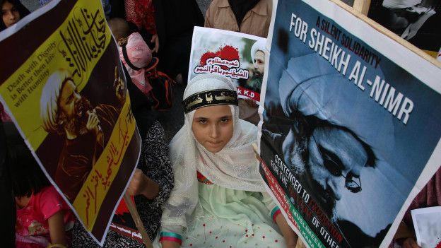 Protestas por la ejecución de al Nimr