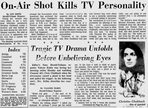 Portada del Sarasota Herald Tribune del 16 de julio de 1974