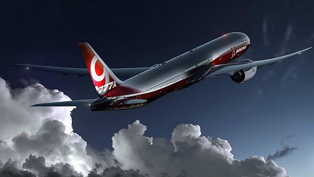 Оснастив крыло самолета Boeing 777X складными секциями, производитель рассчитывает добиться существенной экономии топлива
