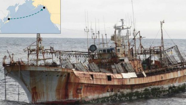 Imagen del llamado barco fantasma.