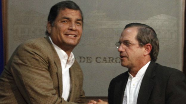 Rafael Correa y Ricardo Patiño