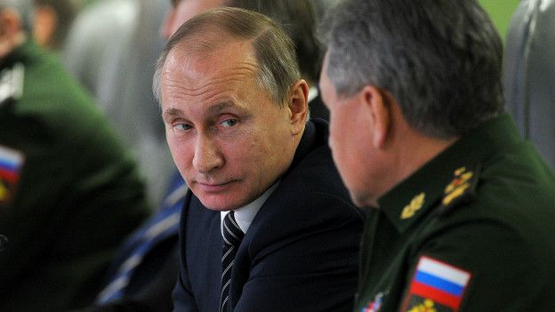 Putin y los ministros de Defensa y Exteriores