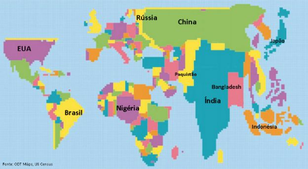 Oito mapas que definem peso do Brasil no mundo