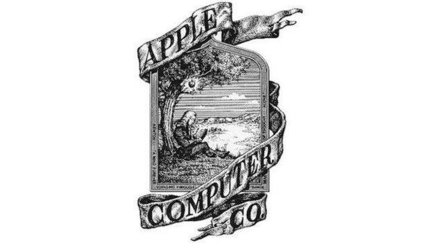 Primer logo de Apple