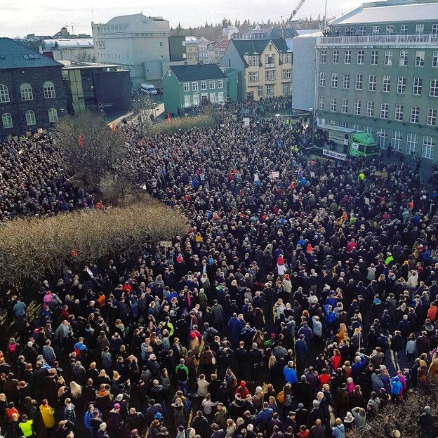 митинг в Рейкьявике