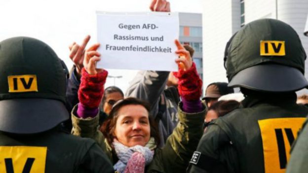 德国抗议者