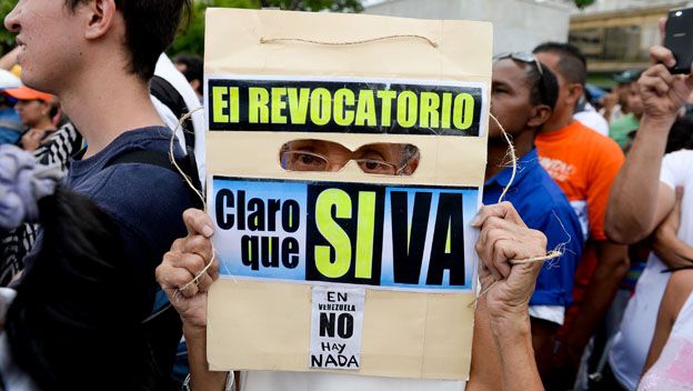 Opositor en Venezuela
