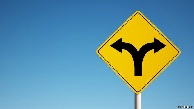 cartel derecha izquierda