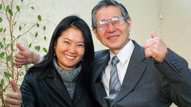 Alberto Fujimori y Keiko 