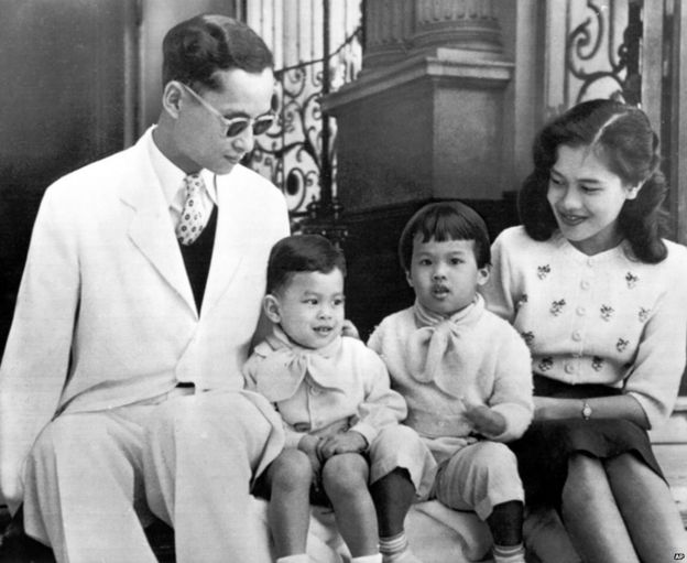 泰國王室家庭在1955年合影
