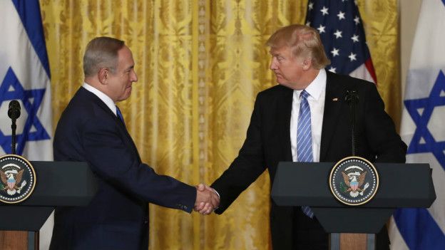 Benjamin Netanyahu y Donald Trump