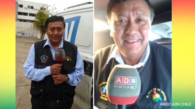 El ministro de Defensa de Bolivia posa con el chaleco de la polémica