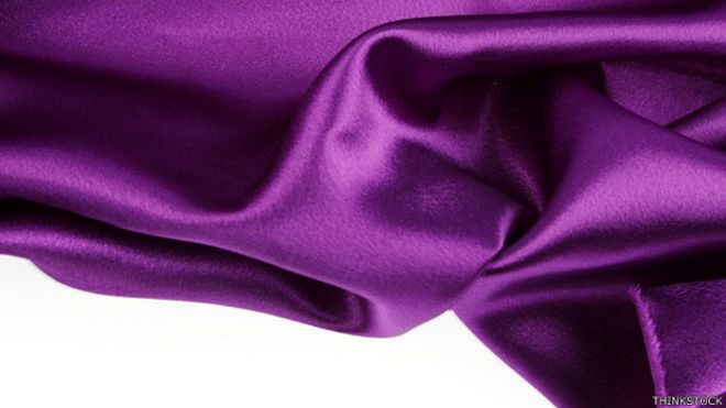 Seda color púrpura