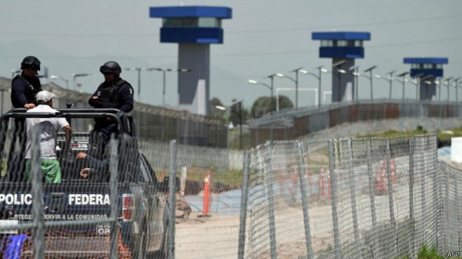 Vigilancia en la cárcel de El Altiplano de donde escapó Joaquín Guzmán Loera, El Chapo