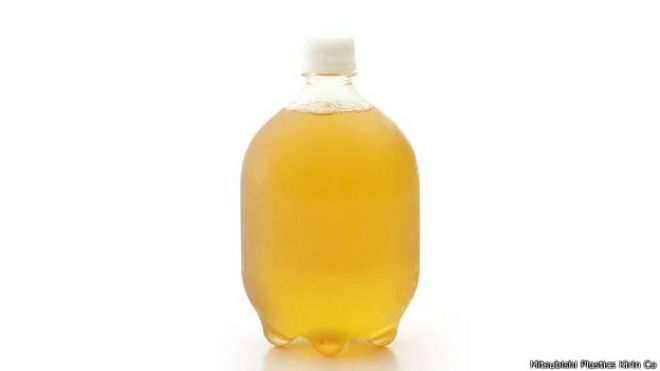 Botella plastica de cerveza