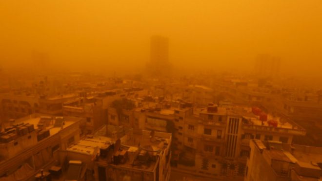 Badai pasir di Homs