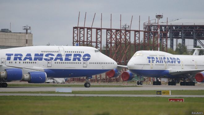 Боинги 747-400 авиакомпании "Трансаэро"