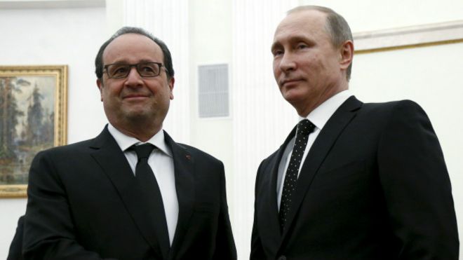 Hollande y Putin