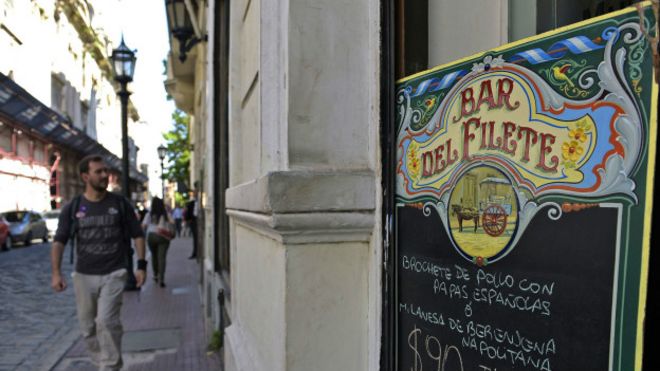 Filete porteño en una calle de Buenos Aires
