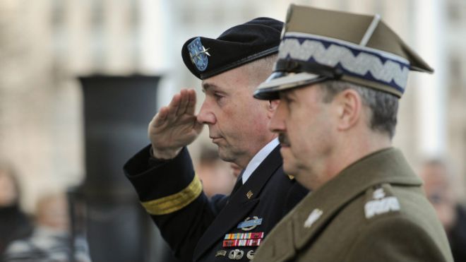 Польский и американский генералы