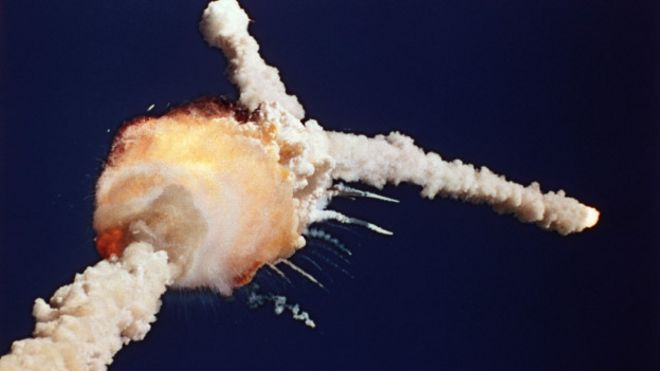 Explosión del Challenger.