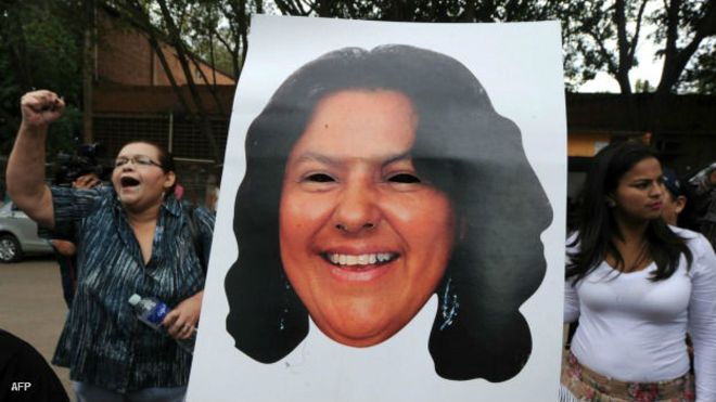Protestas en Honduras por el asesinato de la activista Berta Cáceres