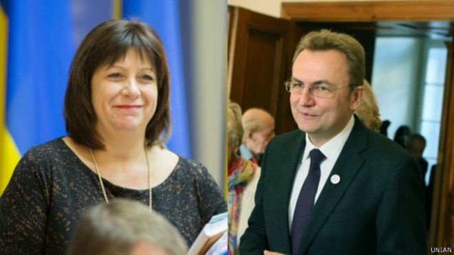 Наталья Яресько и Андрей Садовый