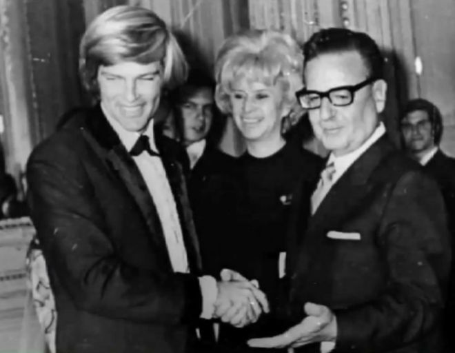 Dean Reed y Salvador Allende
