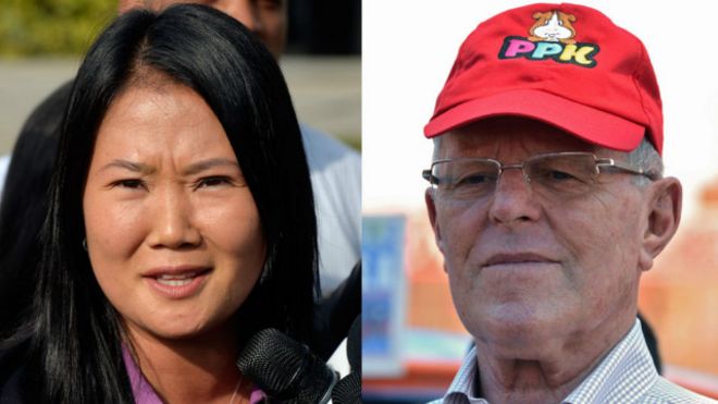 Keiko Fujimori y Pedro Pablo Kuczynski
