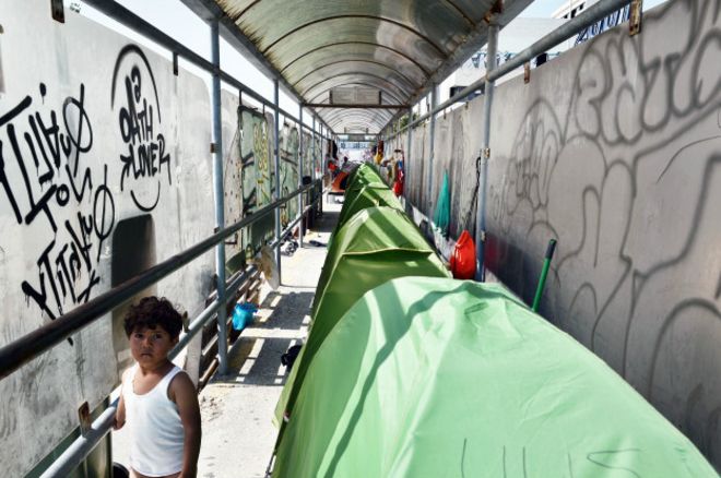 Лагерь беженцев в Греции