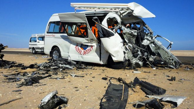 مصر: أسوأ حوادث الطرق منذ بداية 2016
