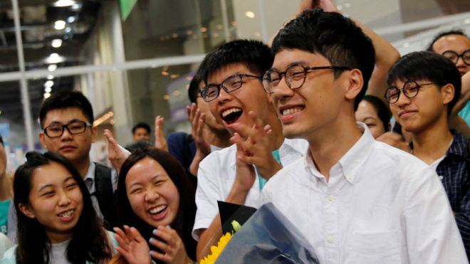 香港立法會選舉結果陸續出爐「佔中」後年輕人奪下議席