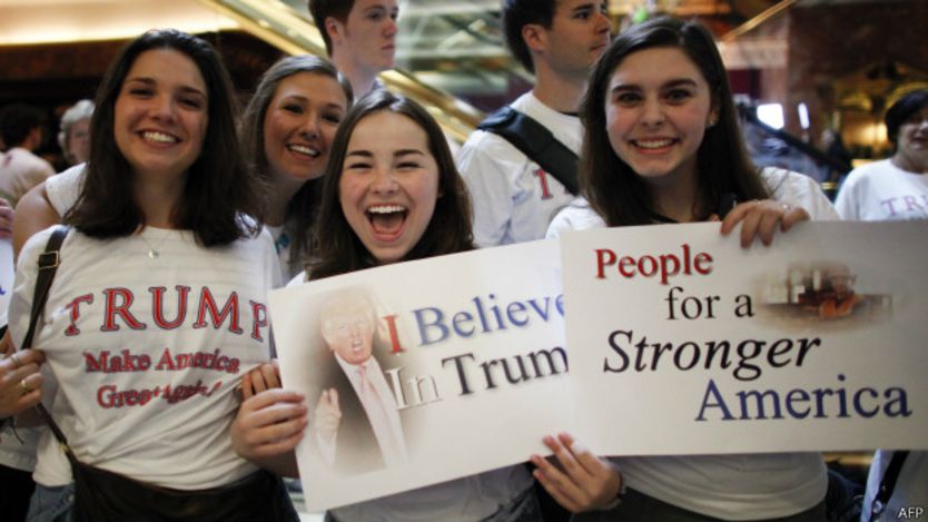 Simpatizantes de Donald Trump