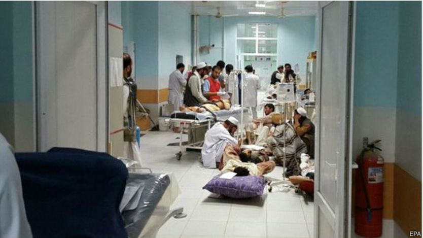 无国界医生的医院是阿富汗整个东北部唯一的同类设施，提供救命和保存四肢的创伤护理。