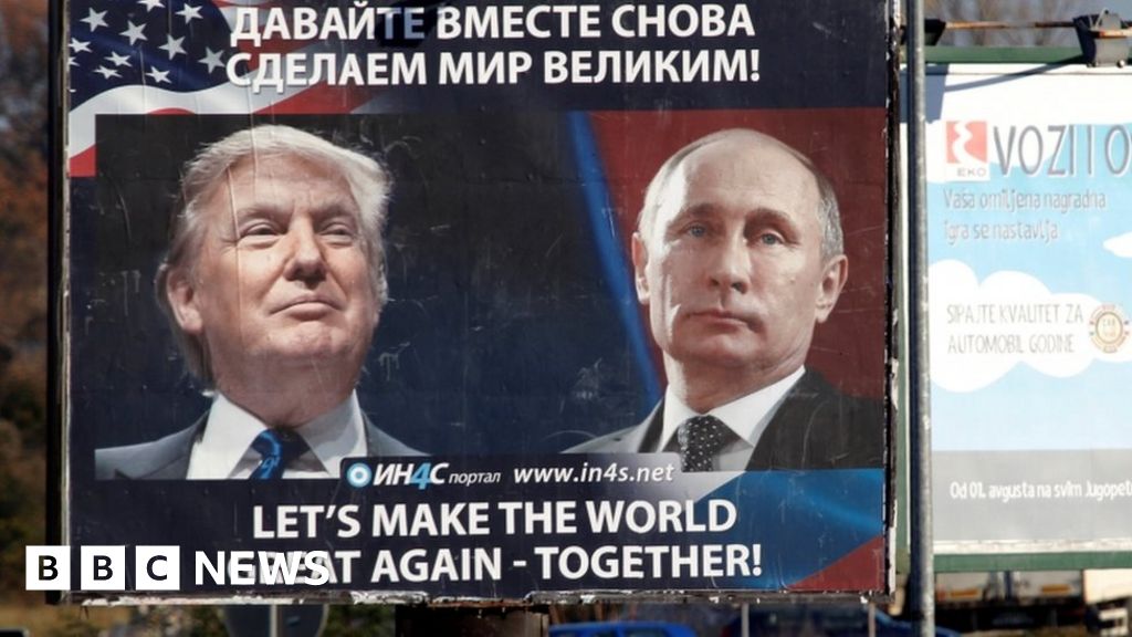 Donald Trump Blasts Fools Who Oppose Good Russian Ties Bbc News 7336