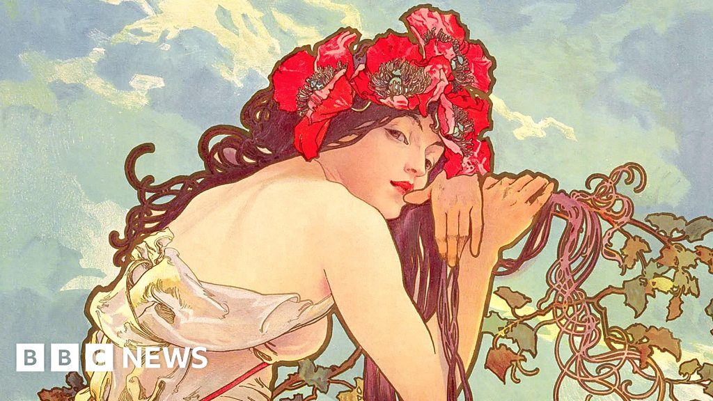Alphonse Mucha art nouveau exhibition opens in Glasgow BBC News