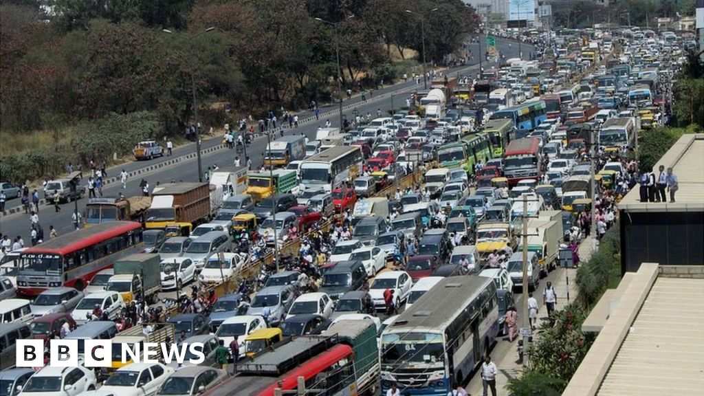 why-is-bangalore-stuck-in-traffic-jams-bbc-news