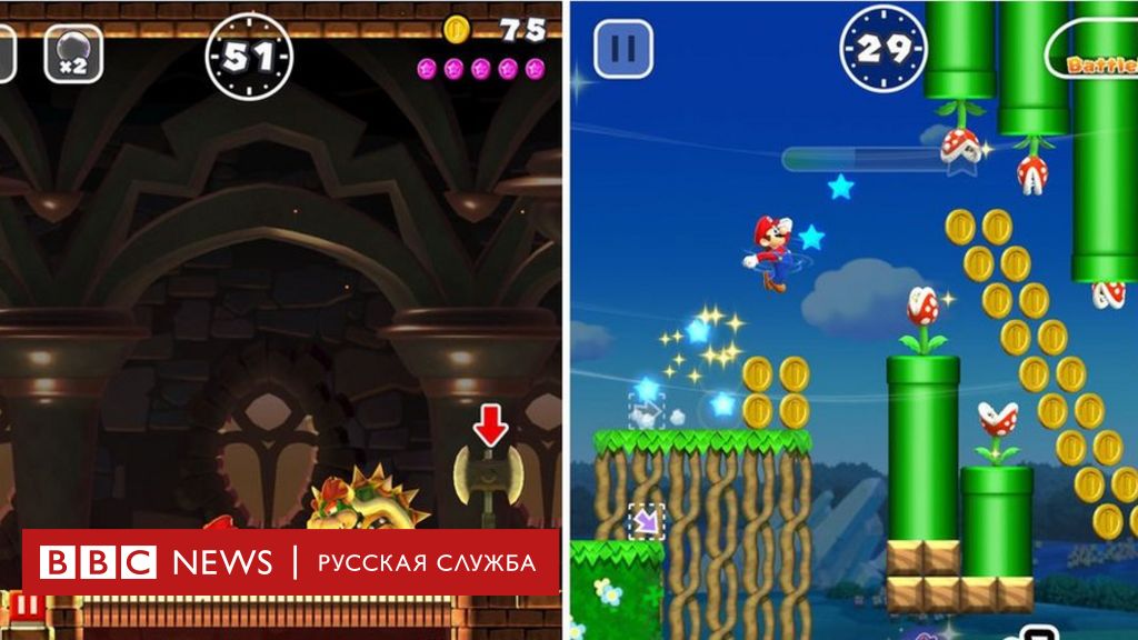 Игра super Mario Run..