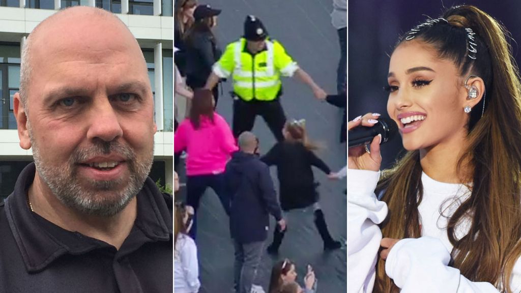 One Love Manchester: Dancing policeman captures spirit of city