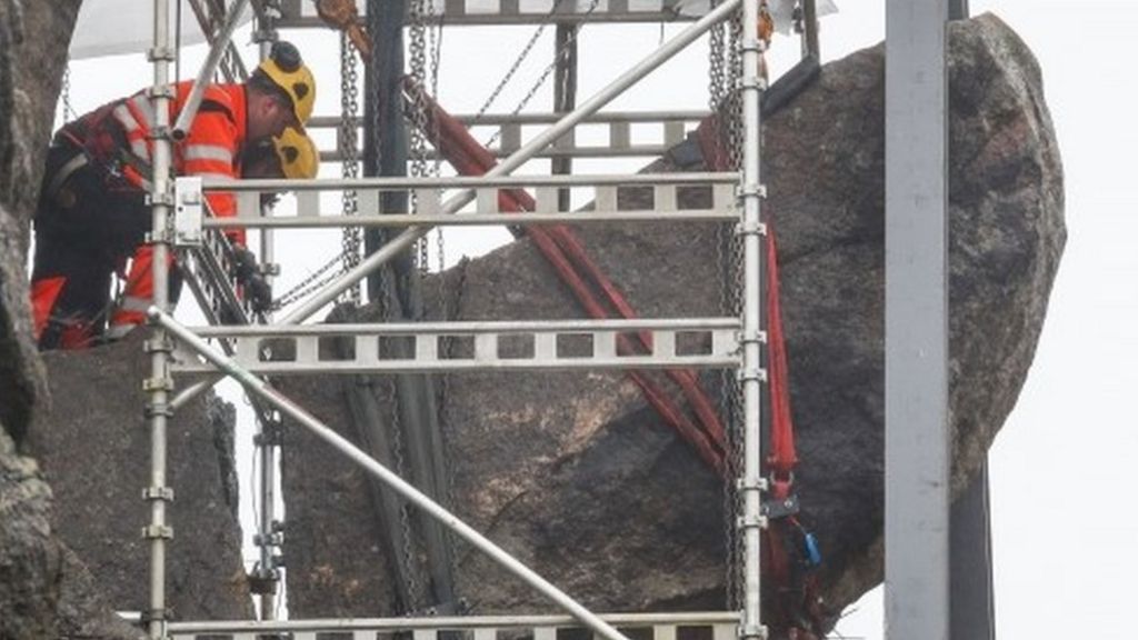 Norway 'troll penis' restored to its former upstanding glory