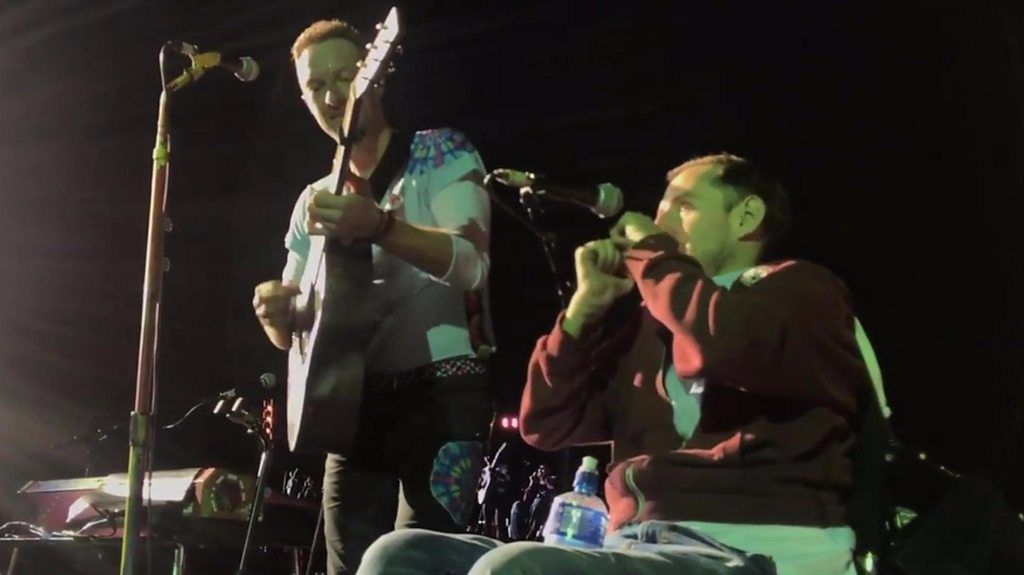 Crowdsurfing at Coldplay