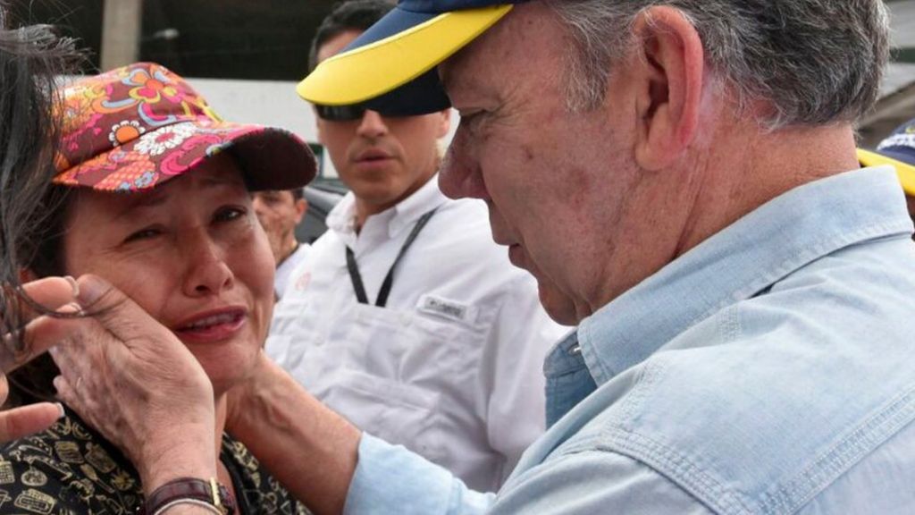 Colombian landslide victims' desperate calls for help