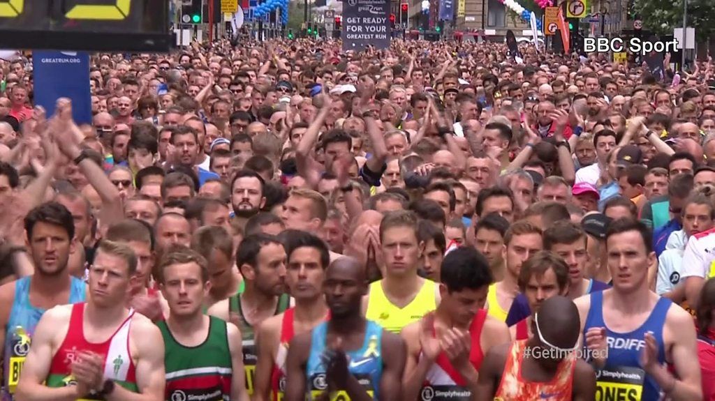 Great Manchester Run starts with minute silence for attack victims